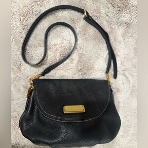 Marc by Marc Jacobs.
Natasha Black Pebbled Leather Crossbody Bag
